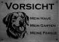 Preview: Golden Retriever | Edelstahl Warnschild